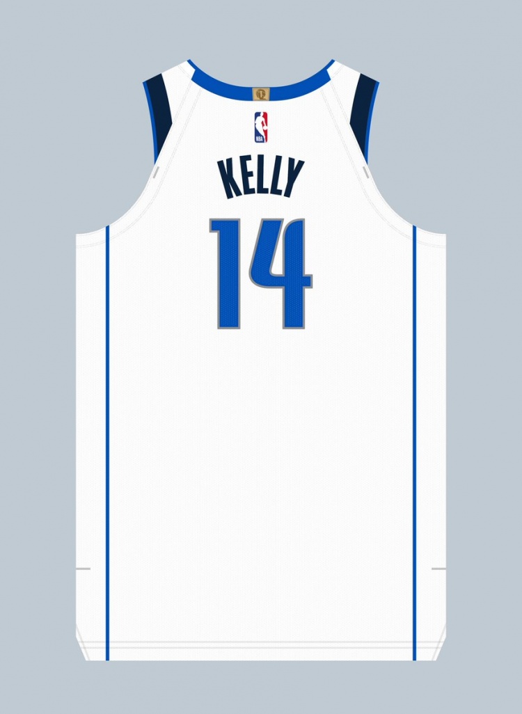 球衣记者：独行侠双向球员迈尔斯-凯利由5号改穿为14号球衣